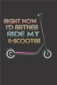 E-Scooter Riding Notebook Journal
