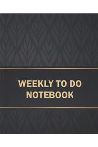 Weekly to Do Notebook