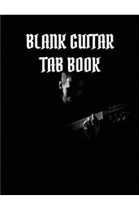 Blank Guitar Tablature Notebook