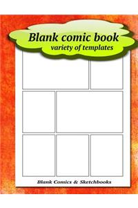 Blank comic book variety of templates