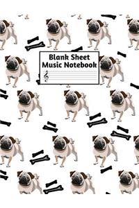Blank Sheet Music Notebook