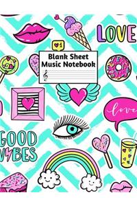 Blank Sheet Music Notebook