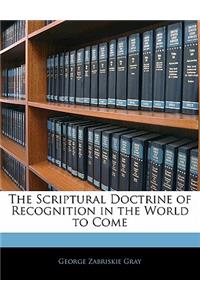 The Scriptural Doctrine of Recognition in the World to Come
