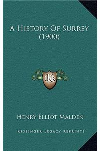 A History Of Surrey (1900)