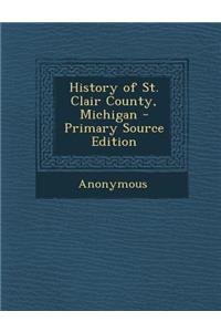 History of St. Clair County, Michigan