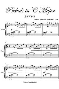 Prelude in C Major Easy Piano Sheet Music