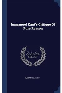 Immanuel Kant's Critique Of Pure Reason