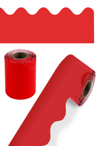 Red Scalloped Borders