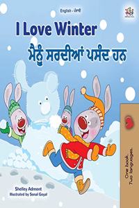 I Love Winter (English Punjabi Bilingual Children's Book - Gurmukhi)
