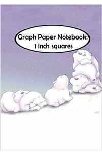 Graph Paper Notebook - 1 Inch Squares - Trees: Graph Paper, 1 Inch Squares