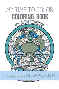 Cancer Zodiac Sign - Adult Coloring Book