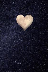 A Heart Shaped Moon in a Star Filled Sky Journal