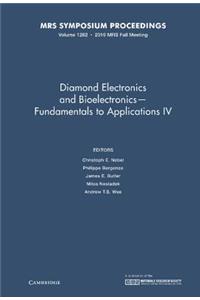 Diamond Electronics and Bioelectronics -- Fundamentals to Applications IV: Volume 1282