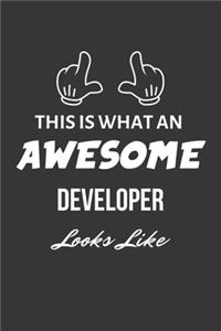 This Is What An Awesome Developer Looks Like Notebook