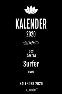 Kalender 2020 für Surfer