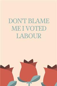 Don't Blame Me I Voted Labour