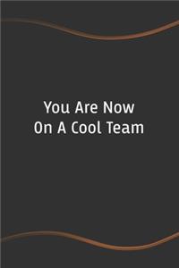 You Are Now On A Cool Team