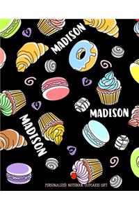 Madison Personalized Notebook Cupcakes Gift