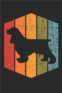 Retro Cocker Spaniel Notebook - Gift for Cocker Spaniel Lovers and Dog Owners - Vintage Cocker Spaniel Diary - Cocker Spaniel Writing Journal