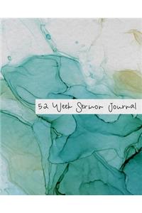 52 Week Sermon Journal: with Prompts for Women to Write in