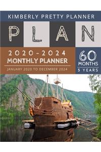5 year monthly planner 2020-2024