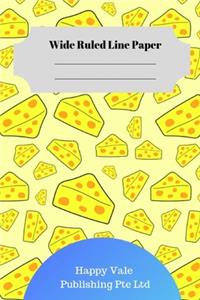 Cute Cheese Theme Wide Ruled Line Paper