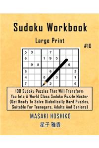 Sudoku Workbook-Large Print #10