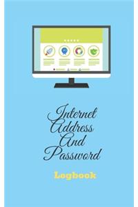 Internet Address & Password Logbook For Men