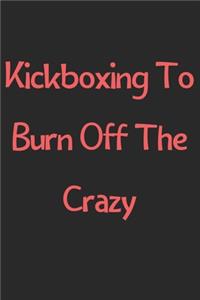 Kickboxing To Burn Off The Crazy