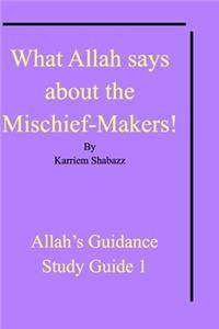 What Allah says about the Mischief-Makers!