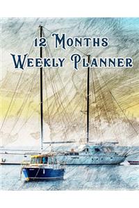 12 Months Weekly Planner