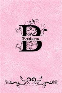 Split Letter Personalized Journal - Barbara