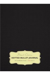 Large 8.5 x 11 Dotted Bullet Journal (Black #1) Hardcover - 245 Numbered Pages