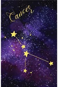 Journal Notebook Zodiac Sign Cancer Constellation