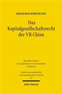 Das Kapitalgesellschaftsrecht Der VR China