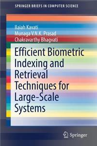 Efficient Biometric Indexing and Retrieval Techniques for Large-Scale Systems
