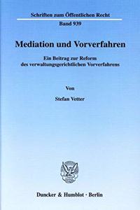 Mediation Und Vorverfahren