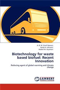 Biotechnology for waste based biofuel