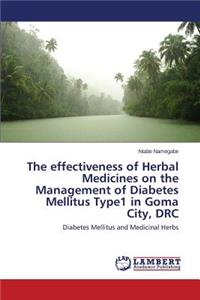 effectiveness of Herbal Medicines on the Management of Diabetes Mellitus Type1 in Goma City, DRC