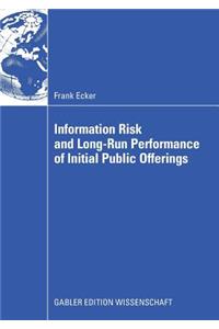 Information Risk and Long-Run Performance of Initial Public Offerings