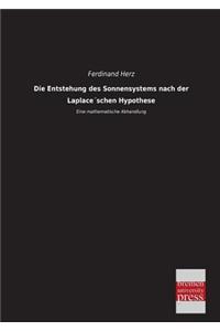 Die Entstehung Des Sonnensystems Nach Der Laplaceschen Hypothese