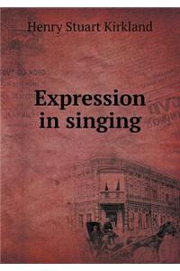 Expression in Singing