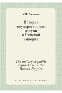 The history of public repurchase in the Roman Empire
