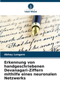 Erkennung von handgeschriebenen Devanagari-Ziffern mithilfe eines neuronalen Netzwerks