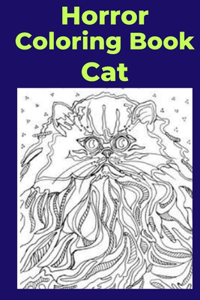 Horror Coloring Book Cat