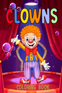 Clowns Coloring Book