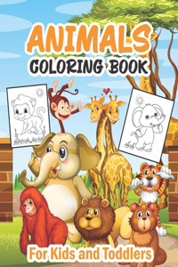 Animals Coloring Book For Kids and Toddlers
