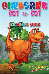 Dinosaur Dot To Dot Coloring Book For Kids
