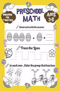 Preschool Math workbook for toddlers ages 3-6