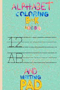 Alphabet learning and writing book and alphabet coloring book for kids